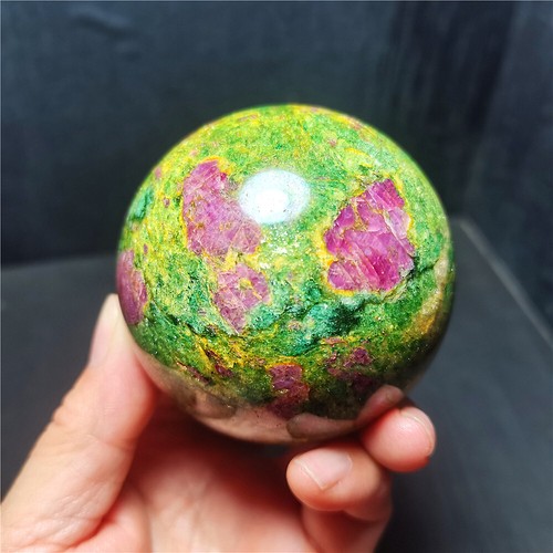 RARE 515G Natural African Red Green Emerald Jasper Crystal Sphere Healing BY1213 - Imagen 3 de 10