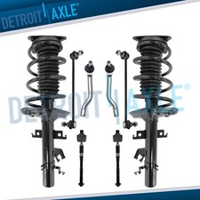 Front Struts w/ Coil Spring Sway Bars Tie Rods for Nissan Rogue Sport Qashqai