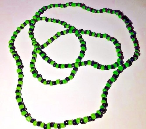 Collar ORISHAS Yorubas Ifa Santería Elekes COLLARES Oggun Verde/Negro | eBay