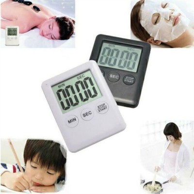 Electronic Digital Kitchen Timer LCD Count-Down Up Clock Cooking Loud Alarm