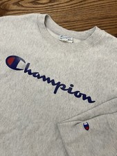 Vintage 00s Champion Reverse Weave Men  s XL Script Spell Out Crewneck Sweatshirt