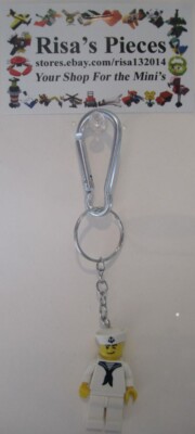 LEGO Mini-Figure Carabiner Keychain - Sailor (1 Keychain)