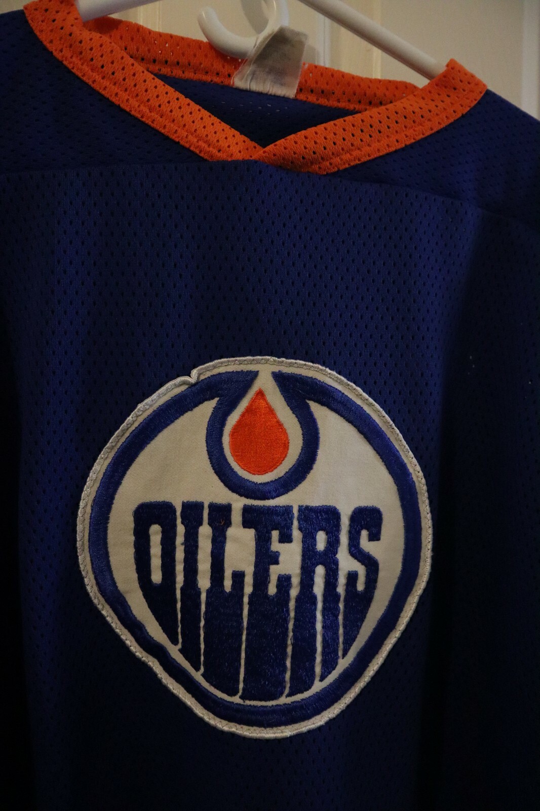 Vintage 1980's Edmonton Oiler Hockey Jersey Number 29 Adult size Large