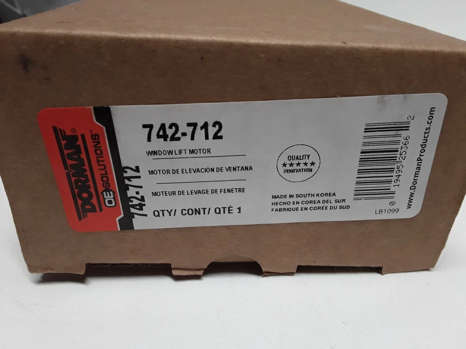 Power Window Motor Front/Rear-Left Dorman 742-712 fits Hyundai Elantra 2001-2006 - Image 4 of 4