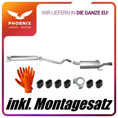 für Opel Astra H + GTC + Twintop 2.0 Turbo 125kW Mittel+Endschalldämpfer Auspuff