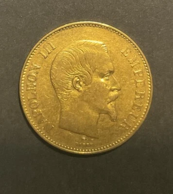 100 Francs Napoléon III 1857 A - Tête Nue - Or - Photo 1/4
