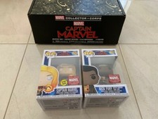 Marvel Collector Corps (2 FUNKO pops Captain Marvel GITD + Nick Fury and goose)