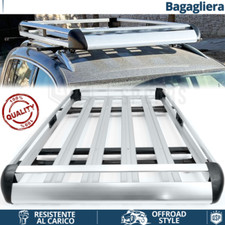 Cestello PORTAPACCHI Tetto per Bmw X5 E53 E70 Bagagliera ALLUMINIO Silver