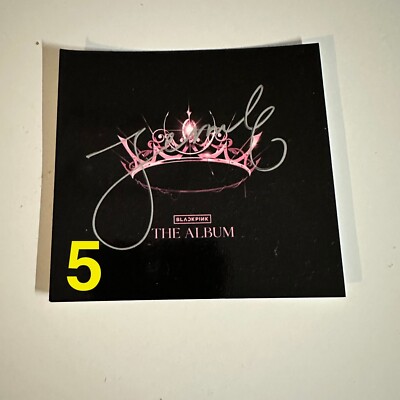 BLACKPINK Born Pink The Album Official Jennie Signed Art Card