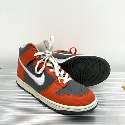 Nike Dunk High College Orange Flint Gray 2006 Size 10 