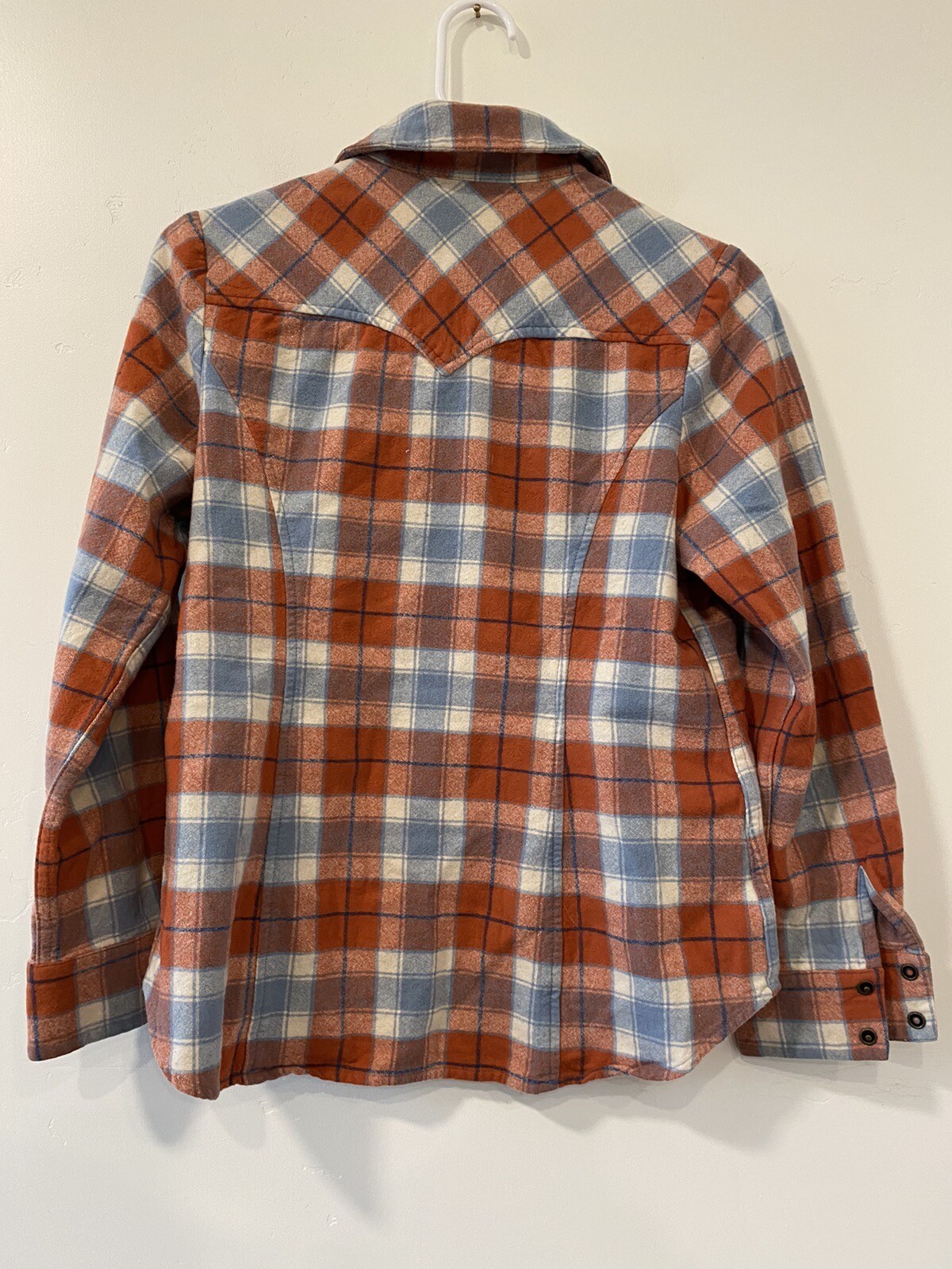 Pendleton Wool Button Down Shirt Size Large Orang… - image 5