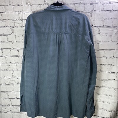 REI Shirt Mens XL Blue Button Up Fishing Outdoor Hiking Camping | eBay