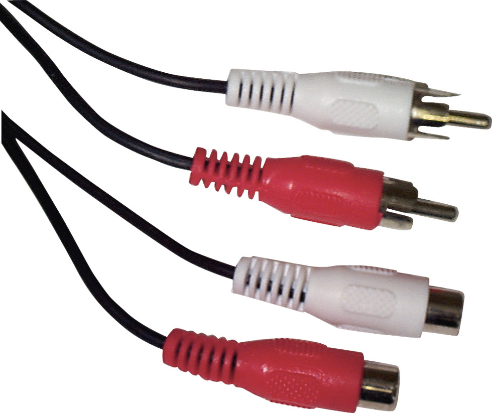 Cinch-audio-verlängerung Je 2 St. 10m 2x Cinch Buchse 2x Cinch Stecker