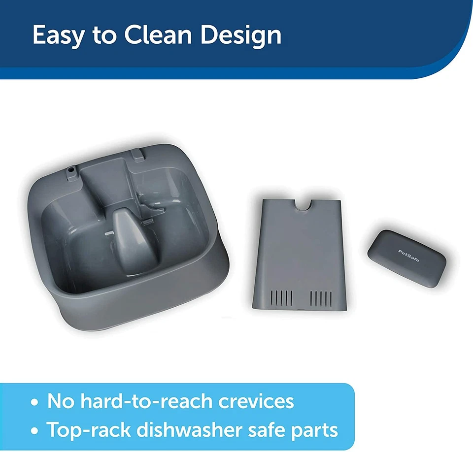 Fuente grande para mascotas PetSafe PWW00-16468 Drinkwell 2 galones - apta para lavavajillas Foto 3 de 4