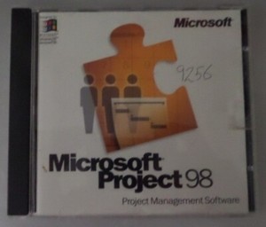 Microsoft Project 98 Project Management Software w/ Key