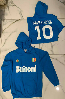 Maradona Buitoni Napoli Hoodie Fan Diego + Schlüsselanhänger Diego Fußball
