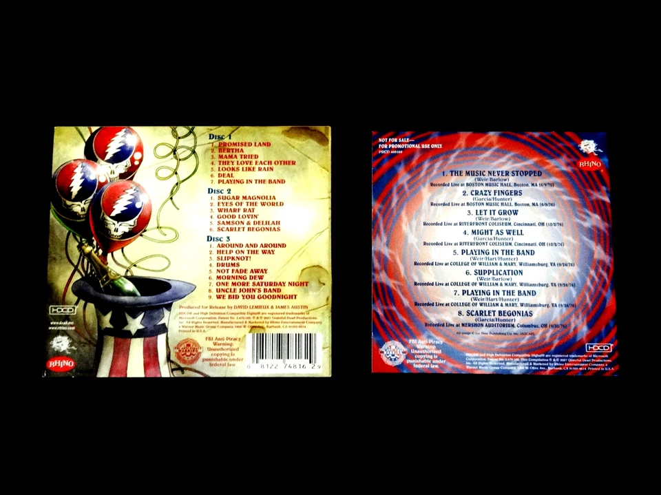 Grateful Dead Live At The Cow Palace New Years 1976 Spirit Of 76 Bonus Disc 4 CD - Image 2 of 4