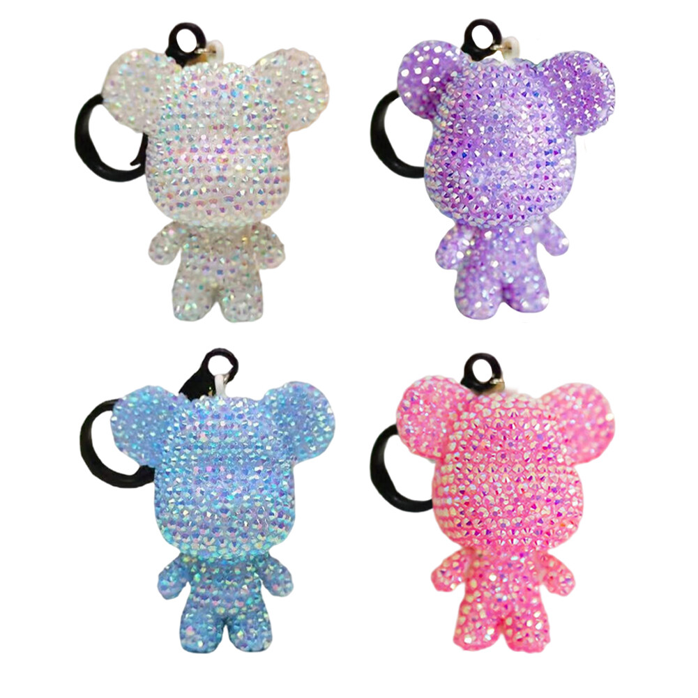 Diamond Colorful Art Keychain 4PCS Ornaments Key Ring eBay