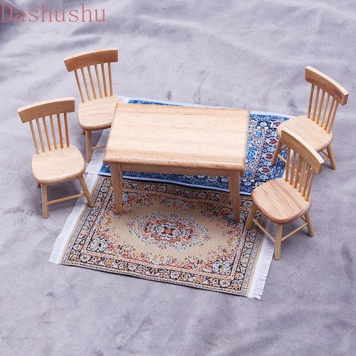 3PC Dolls House 1/6 Scale Miniatures Ethnic Carpet Living Room Decor ...