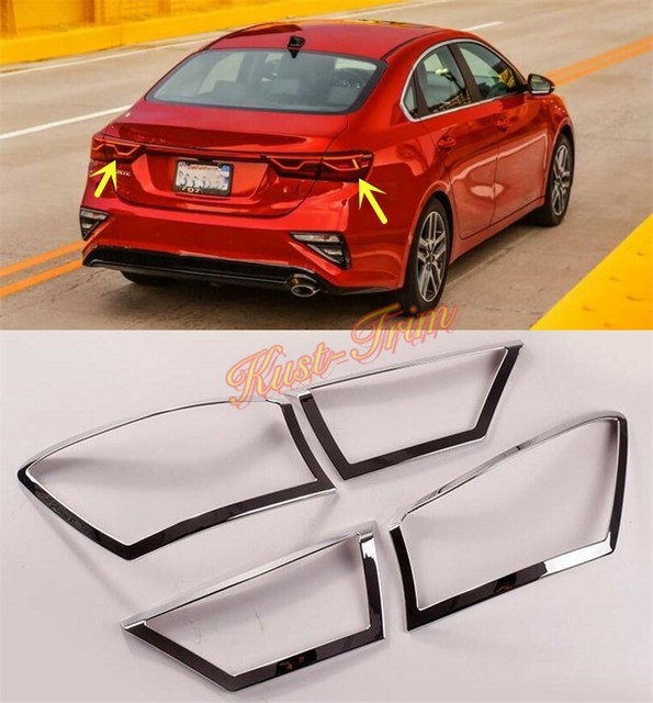 For 20192020 Kia Forte Cerato K3 ABS Chrome Rear Light Tail Lamp Cover