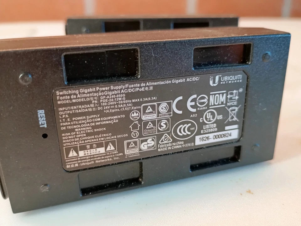 Ubiquiti Networks GP-A240-050G PoE Injector 24V 0.5A Gigabit Funzionante - Immagine 4 di 4