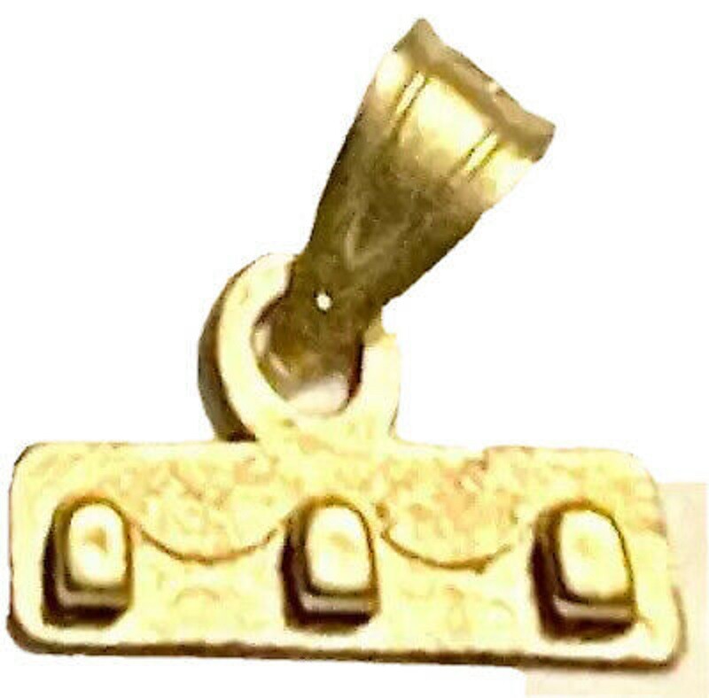 14k Yellow Gold Lego Piece Charm Pendant UK