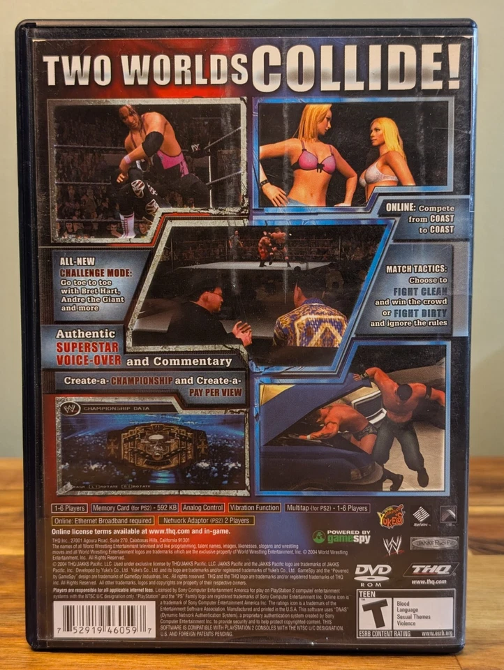 WWE SmackDown vs. Raw (Sony PlayStation 2, 2004) Complete & Tested PS2 - Image 4 of 4