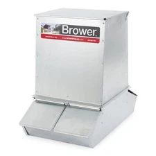 Brower SF74 Gro Fast 4 Door Hog Feeder for Livestock, 7 Bushels, Feeds 20 Hogs