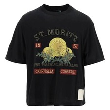 Bally 6302918 Men's Black St. Moritz 100% Cotton T-Shirt MSRP $370