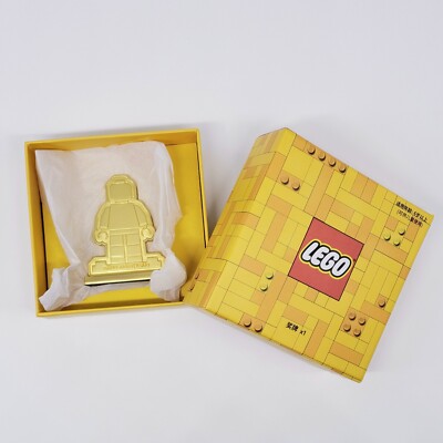 Lego Insiders Gold Metal Trophy Anniversary Statue Employee Gift Promo  Rare!!