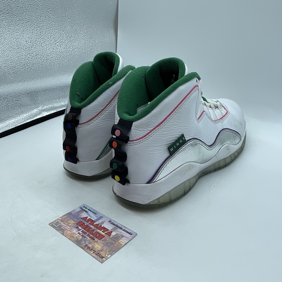 Size 10.5 - Air Jordan 10 Retro Wings White Orange Green Black