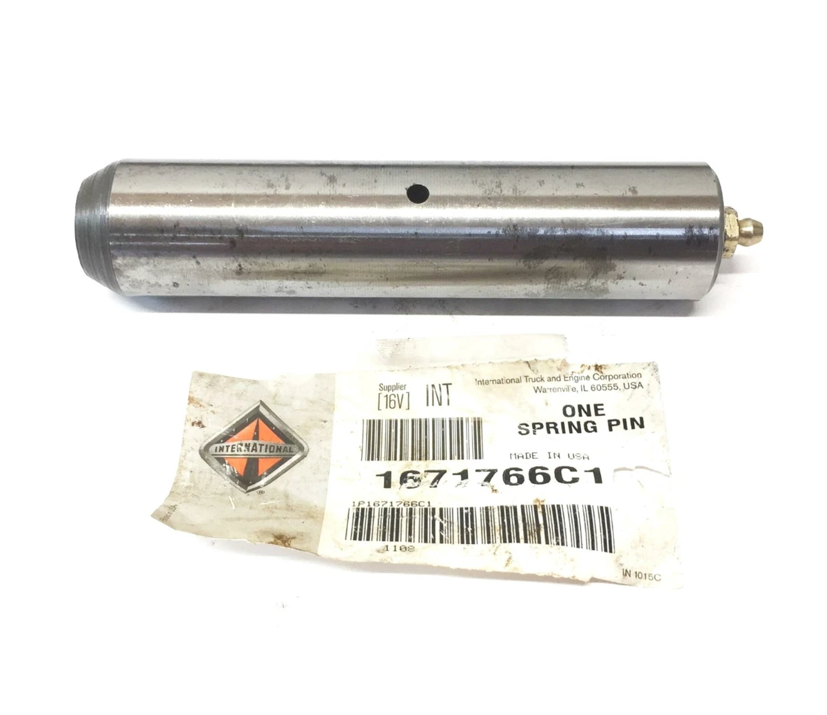International/Navistar Leaf Spring Bolt Pin w/ Grease Fitting 