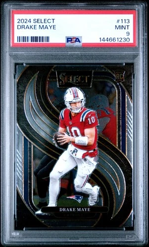 2024 PANINI SELECT #113 DRAKE MAYE ROOKIE RC PSA 9