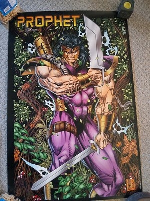 PROPHET POSTER, DAN PANOSIAN ART, 1993, 24'' X 36'', 1994, ROB LIEFELD!