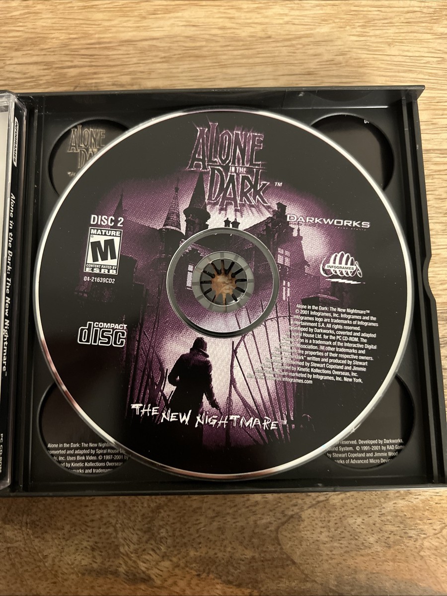 Alone In The Dark The New Nightmare Video Game Pc Cd-ROM M-Mature