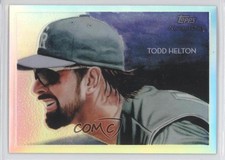 2010 Chrome National Chicle Refractor 217/499 Todd Helton by Brett Farr HOF fo7