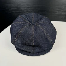 Jaxon Hats Denim Cotton Newsboy Cap - Men's Small - NEW WITH TAGS