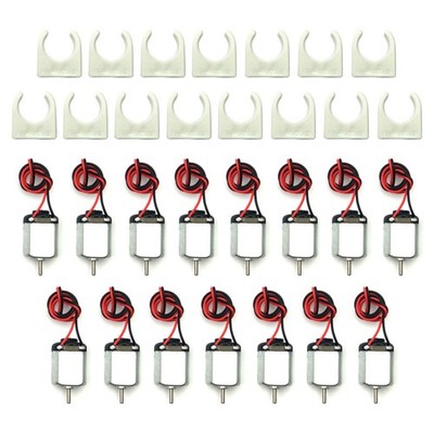 15 Pcs Rectangular DC Motors 1.5-3V 24000RPM with Lead Wires for DIY Projects