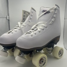 New Sure Grip International Fame Roller Skates White Skates Size 5 White Wheels