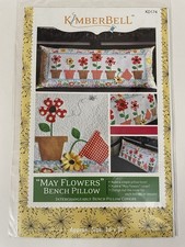KimberBell Pattern May Flowers Bench Pillow C...