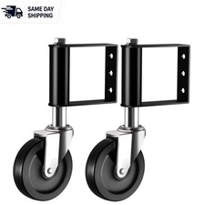 4-Inch Spring-Loaded Gate Wheels for Smooth Operation - 220 lbs Capacity