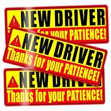 3 Pcs New Driver Magnet for Car - Student Driver Car Magnet Funny Be Patient