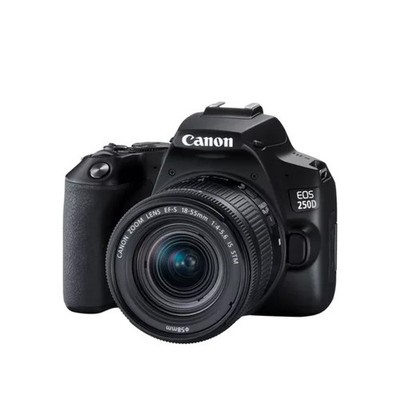 Canon EOS 250D + 18-55mm IS STM unter 3000 Auslösungen B-Ware 250  D schwarz