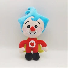 10 InchPeluche Plim Clown Kawaii – Jouet Doux Anniversaire pour Enfants