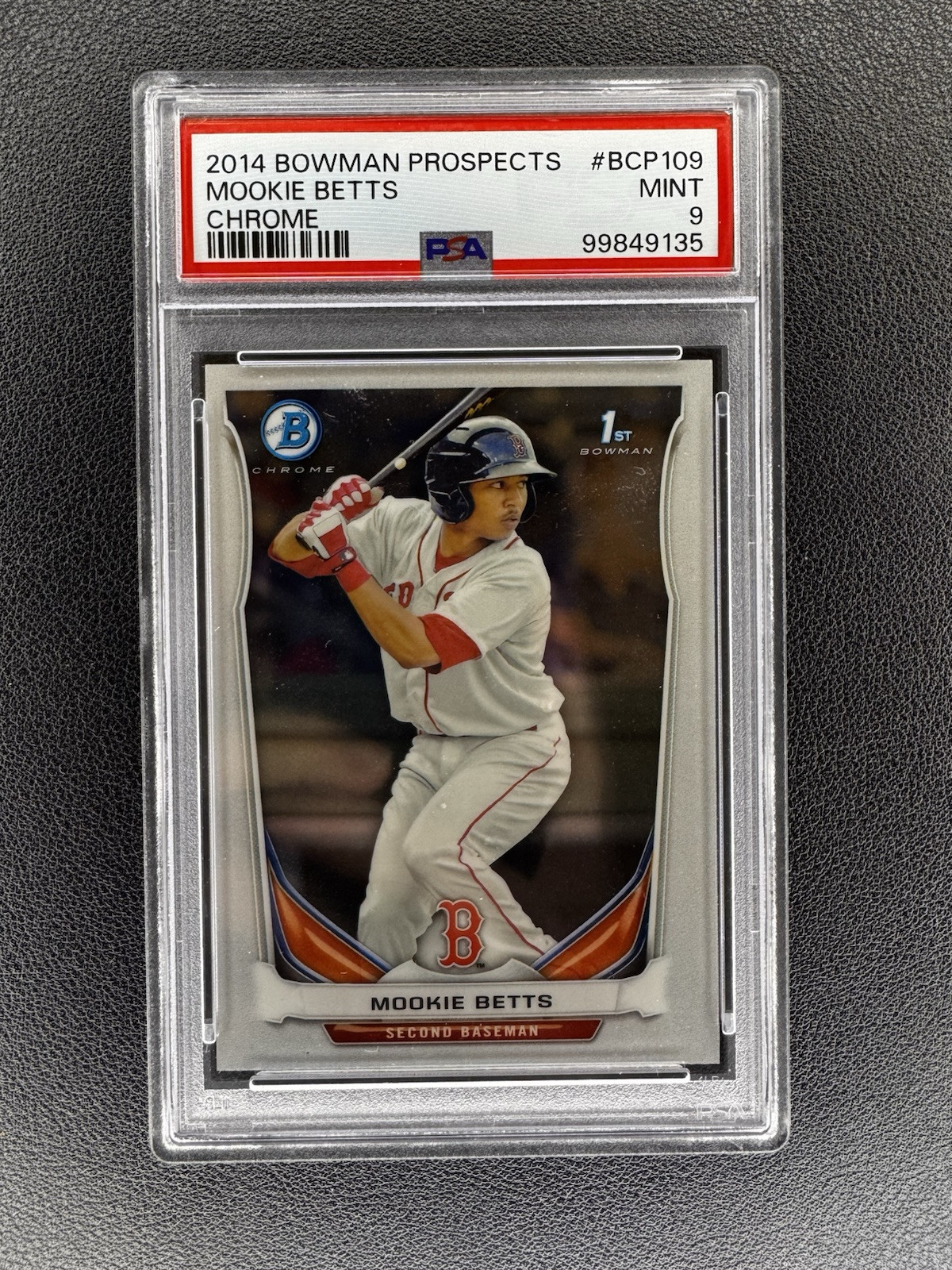 2014 Bowman - Prospects Chrome #BCP109 Mookie Betts (RC) PSA 9