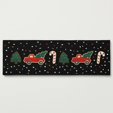 Rifle Paper Co. × Loloi Holiday Truck Confetti Runner Rug 20×60 NWT Limited Edtn