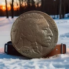 1937 Buffalo Nickel 5c US Coin *(WITH TONING)* #14725 VERY GOOD CONDITION