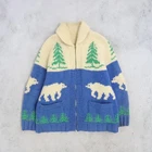 Vintage Polar Bear Wool Knit Cowichan Sweater Size Medium
