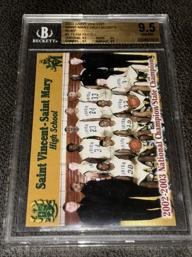 2003 Saint Vincent Mary #5 Lebron James ROOKIE RC PSA 9.5 Graded Basketball Card