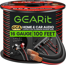 Speaker Wire 16 Gauge, Pro Series 16/2 AWG Speaker Cable 100 Feet / 30.48 Mete